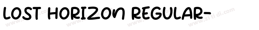 Lost Horizon Regular字体转换